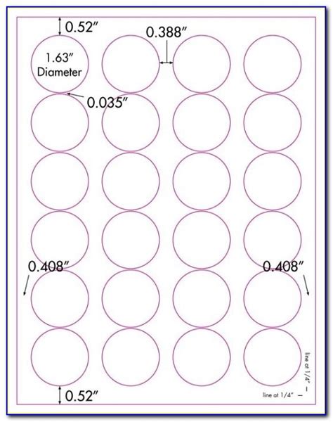 avery 1 inch round labels template